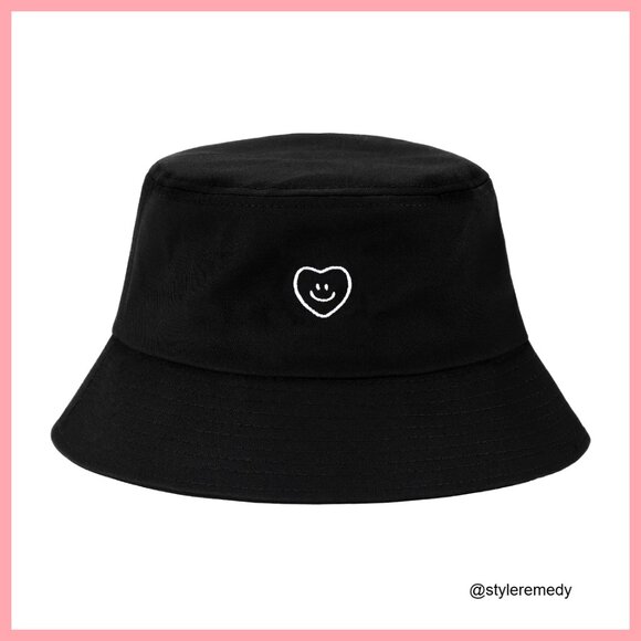Cotton Bucket Hat Embroidered Summer Sun Hat Foldable Unisex main image 4